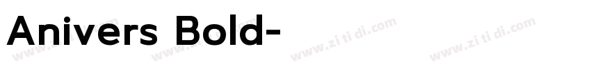 Anivers Bold字体转换